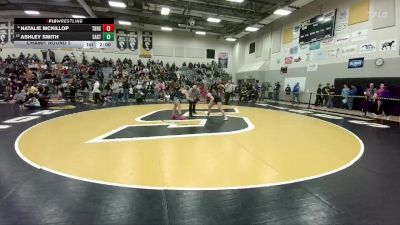 140 lbs Champ. Round 2 - Natalie McKillop, Thunder Basin High School vs Ashley Smith, Cheyenne East