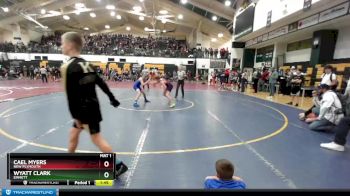 100 lbs Champ. Round 1 - Cael Myers, New Plymouth vs Wyatt Clark, Emmett