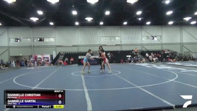 117 lbs Round 3 (4 Team) - Dannielle Christian, Michigan vs Gabrielle Gartin, Ohio Red