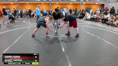 Quarterfinal - Barrett Ashmore, LWC: Raiders vs Conner Thomas, Liberty Youth Wrestling