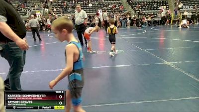 55 lbs Cons. Semi - Karsten Sommermeyer, Hammer Time Wrestling Academy vs Taysom Graves, Hinton Mathawks