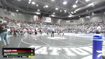 1A 165 lbs Semifinal - Seldon Nowers, Piute vs Brayden Webb, Altamont