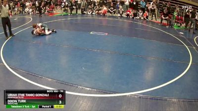 70 lbs Quarterfinal - Dixon Turk, WESTLAKE vs Uriah (The Tank) Gonzales, Montrose Elite