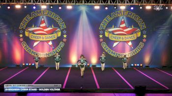 Evergreen Cheer Stars - Golden Voltage [2026 L2.1 Junior - PREP Day 1] 2026 The American Legacy Springfield Nationals