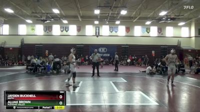 144 lbs Cons. Round 3 - Alijah Brown, Pleasant Valley vs Jayden Bucknell, NH/TV