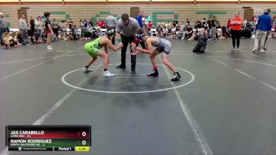 105 lbs Round 3 (6 Team) - Jax Carabello, Lions Den vs Ramon Rodriguez, North Baltimore WC