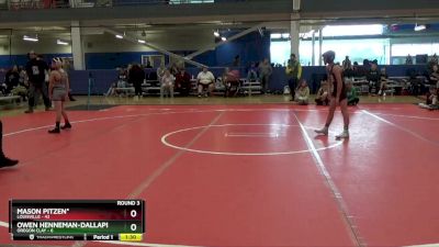 90 lbs Round 3 (6 Team) - Mason Pitzen*, Louisville vs Owen Henneman-Dallape, Oregon Clay