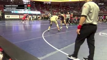 1A-215 lbs Quarterfinal - Carson Edney, Logan-Magnolia vs Kamdyn Kraklio, Durant