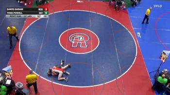157 lbs 3rd Place - Dante Gadani, McGuffey vs Titan Powell, Southern Columbia