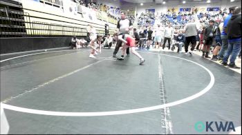 92 lbs Quarterfinal - Beau Ferrell, Weatherford Youth Wrestling vs Austyn Allen, Ponca City Wildcat Wrestling