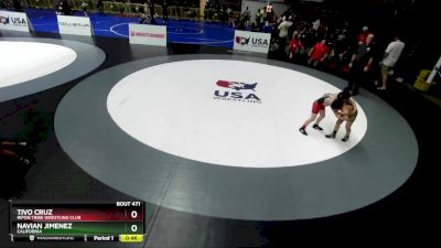 85 lbs Cons. Round 2 - Navian Jimenez, California vs Tivo Cruz, Ripon Tribe Wrestling Club