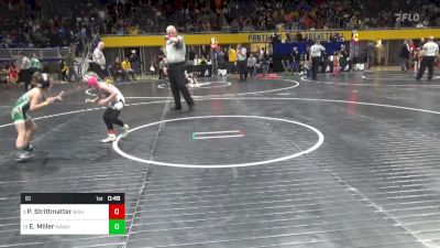 51 lbs Round Of 16 - Peyton Strittmatter, Bishop Carroll vs Eliza Miller, Manheim Township