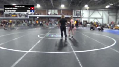 160 lbs 5th Place Match - Hailie Krueger, Wartburg vs Olivia Cotton, Cornell College