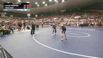 105 lbs Quarterfinal - Renae Keim, Seneca-Nemaha Central HS vs Caylee Crawford, Paola HS