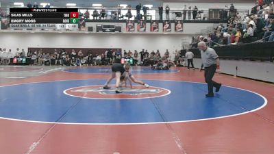 126 lbs Quarters & 1st Wb (16 Team) - Emory Moss, Commerce Hs vs Silas Mills, Trion