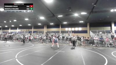 191 lbs Quarterfinal - Fernanda Solis, Pounders WC vs Makayla Walden, Charger WC