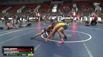 180 lbs Quarterfinals (8 Team) - Kasen Johnson, BadBass Green vs Mason Mansfield, Michigan Cobras