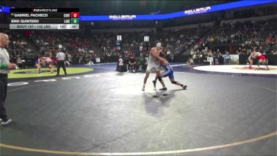 132 lbs Consi Of 16 #1 - Gabriel Pacheco, Central Union (SD) vs Erik Quintero, Lakeside (SS)