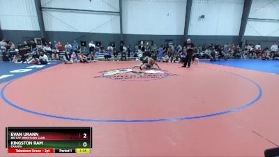 150 lbs Semifinal - Evan Urann, Big Cat Wrestling Club vs Kingston Ram, Canada