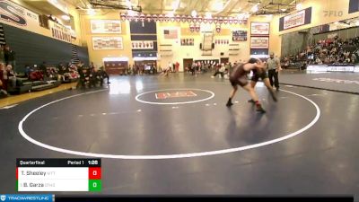 182 lbs Quarterfinal - Brandon Garza, Othello vs Thomas Sheeley, Kittitas