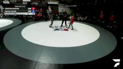 113 lbs Cristian Bustos, CVWA - Central Valley Wrestling Association vs Isaiah Colon, KTWA-Kings-Tulare Wrestling Association