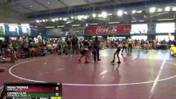 70 lbs Quarters & 1st Wb (16 Team) - Noah Thomas, Fight Club vs Cayden Clay, Stronghold - Black