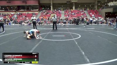 68 lbs Finals (2 Team) - Jackson Hermann, Greater Heights vs Cooper Schwartz, Kansas Mayhem