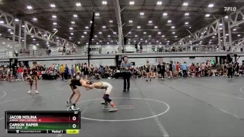 92 lbs Round 3 (8 Team) - Carson Raper, Ohio Gold vs Jacob Molina, Junior Terps Express