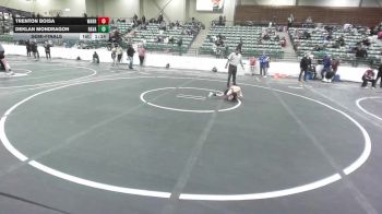 57 lbs Semifinal - Trenton Boisa, Warriors Of Christ vs Deklan Mondragon, Ravage WC