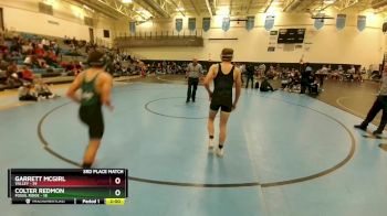 150 lbs Placement (4 Team) - Colter Redmon, Fossil Ridge vs Garrett McGirl, Valley