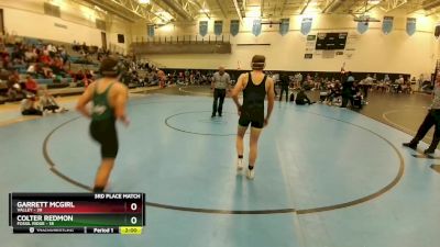 150 lbs Placement (4 Team) - Colter Redmon, Fossil Ridge vs Garrett McGirl, Valley