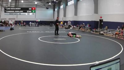 86 lbs Cons. Semi - Luke McElhenny, Best Trained Wrestling vs Cambriel Kirkland, South East Texas Gladiators Wrestling Club