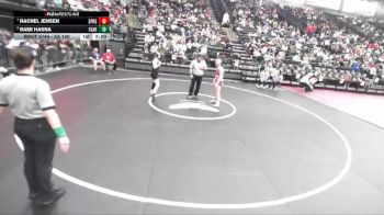 5A 140 lbs Quarterfinal - Rachel Jensen, Springville vs Rami Hasna, Kearns