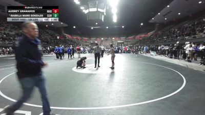 120 lbs Round Of 16 - Isabella Marie Gonzales, Clovis East vs Audrey Granados, Roosevelt