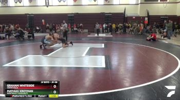JV-36 lbs Quarterfinal - Graham Whiteside, Cedar Falls vs Mathias Kroyman, Northeast Community