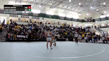 215 lbs 2nd Wrestleback (16 Team) - Jalen Hampton, Ware County vs Justice Levitan, Cambridge