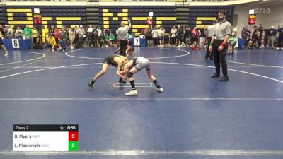 74 lbs Consy 2 - Brody Myers, Portage vs Logan Pleskovich, Backbone WC