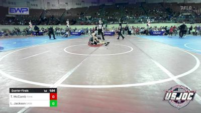 100 lbs Quarterfinal - Tyson McComb, Team Of Hard Knox vs Lane Jackson, Darko Valley Wolfpak