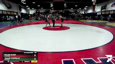 157 lbs Cons. Round 1 - Travis Costello, Millikan vs Dylan Klein, Elsinore