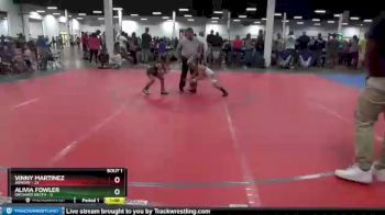 56 lbs Round 1 (10 Team) - Vinny Martinez, Armory vs Alivia Fowler, Orchard South