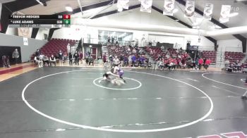141 lbs Semifinal - Trevor Hedges, Eureka vs Luke Adams, University Of The Ozarks