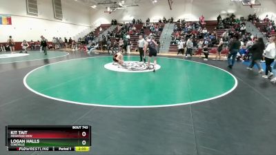 144 lbs Cons. Semi - Logan Halls, Cokeville vs Kit Tait, Mountain View