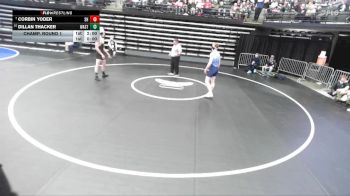 5A 165 lbs Champ. Round 1 - Corbin Yoder, Salem Hills vs Dillan Thacker, Wasatch