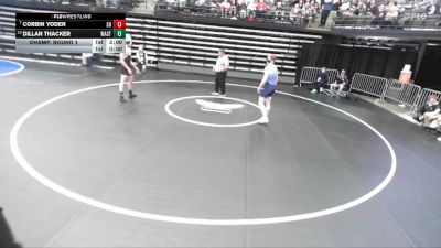 5A 165 lbs Champ. Round 1 - Corbin Yoder, Salem Hills vs Dillan Thacker, Wasatch