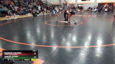 G-18 lbs Round 3 - Dakota Storm, Columbus/WMU vs Madison Childers, Prairie, Cedar Rapids