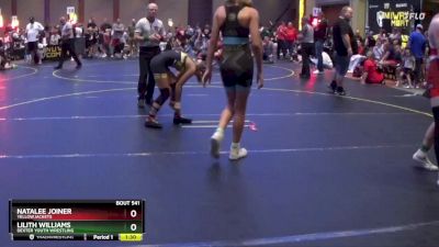 110/120 Round 3 - Lilith Williams, Dexter Youth Wrestling vs Natalee Joiner, Yellowjackets