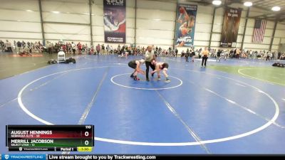 110 lbs Rd# 7- 10:45am Saturday Final Pool - August Hennings, Nebraska Elite vs Merrill Jacobson, SELECT Utah