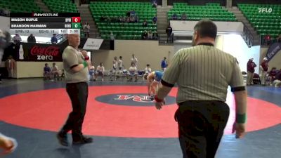 128 lbs Semifinals (8 Team) - Chirstopher Alford, Beauregard HS vs Aiden Hand, Springville