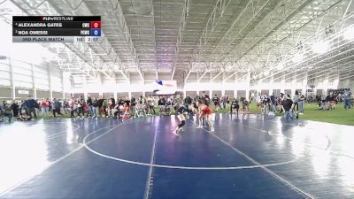 140 lbs 3rd Place Match - Alexandra Gates, Champions Wrestling Club vs Noa Omessi, Park City Wrestling Club