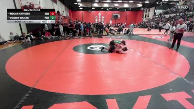 138 lbs Champ. Round 3 - Tommy Banas, New Lenox (PROVIDENCE CATHOLIC) vs Nolan Chrisse, YORKVILLE (HS)